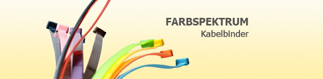 Hier geht es bunt zu - Kabelbinder in allen Farben!
