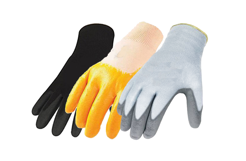 Nitrilbeschichtete Handschuhe