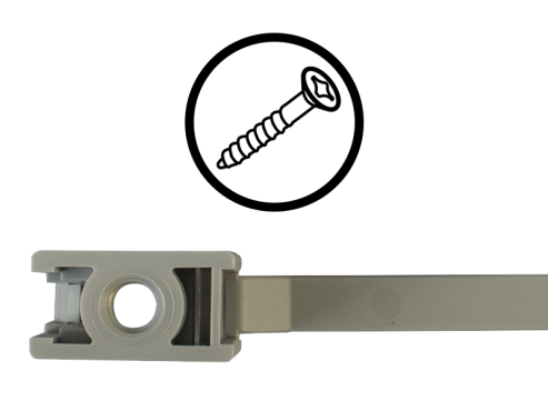 Kabelbinder mit Schraubhalter