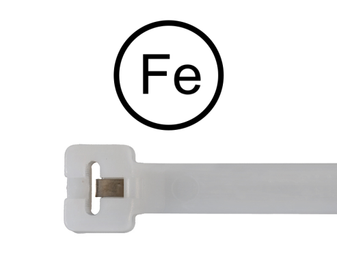 Kabelbinder mit Metallzunge