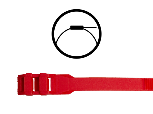 Kabelbinder mit Flachkopf