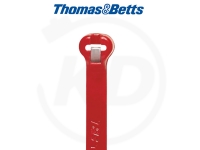 ABB Steel tongue cable ties, 3,6 x 140 mm, red, 1000 pieces