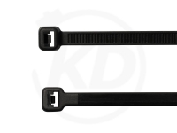 4.8 x 200 mm Kabelbinder außenverzahnt, schwarz, 100 Stück