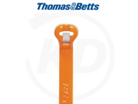 T & B - Kabelbinder mit Stahlzunge, 4,8 x 186 mm, orange, 1000 Stck