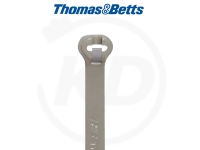 T & B - Kabelbinder mit Stahlzunge, 3,6 x 140 mm, grau, 1000 Stück