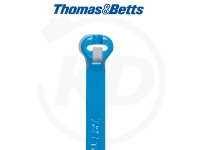 T & B - Kabelbinder mit Stahlzunge, 2,4 x 92 mm, blau, 1000 Stck