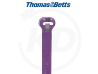 T & B - Kabelbinder mit Stahlzunge, 4,8 x 186 mm, violett, 1000 Stück