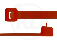 4,8 x 200 mm Kabelbinder, wiederlsbar, rot, 100 Stck