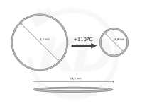 Schrumpfschlauch-Box, 9,5 mm, grn - Durchmesser