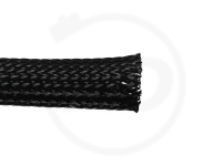 braided sleeve, black, 8 mm, 10 metres