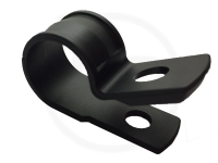 Cable clamps, black, 7,6 mm, 100 pieces
