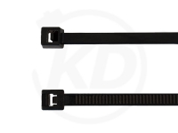 3.6 x 400 mm cable ties, black, 100 pieces