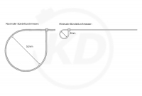 3.6 x 200 mm Marker ID cable ties - loop diameter
