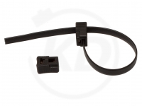 Endlos-Kabelband, 7 mm, schwarz mit Kopf