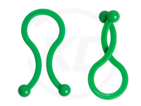 11 mm Twist Lock, green, 100 pieces