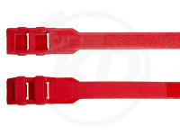 9 x 360 mm Kabelbinder mit Flachkopf, rot, 100 Stck
