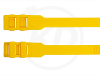9 x 360 mm flat-head cable ties, yellow, 100 pieces