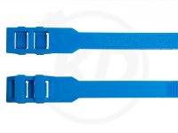 9 x 360 mm Kabelbinder mit Flachkopf, blau, 100 Stck