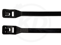 4,5 x 200 mm Kabelbinder mit Flachkopf, schwarz, 100 Stck