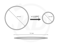 Schrumpfschlauch-Box, 4,8 mm, gelb/grn - Durchmesser