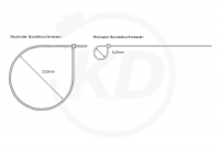 9,0 x 780 mm Kabelbinder, wiederlsbar, natur - Bndeldurchmesser