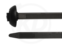 7.6 x 200 mm cable ties for single hole mounting, 100 pieces