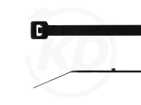 3.6 x 150 mm Kabelbinder mit Stopper, schwarz, 100 Stck