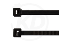 7.6 x 370 mm Kabelbinder aus PA 12, schwarz, 100 Stck