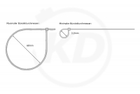 4.8 x 250 mm cable ties SOPO, natural - loop diameter