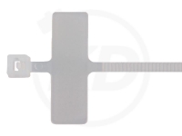2.5 x 70 mm Kabelbinder mit Beschriftungsfeld, 100 Stck