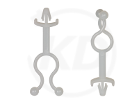 11 mm Kugelbinder mit Steckfu, natur, 100 Stck