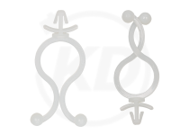 16 mm Kugelbinder mit Steckfu, natur, 100 Stck