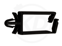 Steck-Kabelhalter, schwarz, 100 Stck