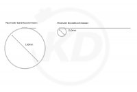 12 x 520 mm stainless steel ties, 304 SS - loop diameter