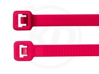 7.8 x 365 mm cable ties, neon pink, 100 pieces