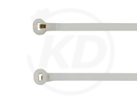 2.5 x 100 mm Kabelbinder mit Metallzunge, natur, 100 Stck