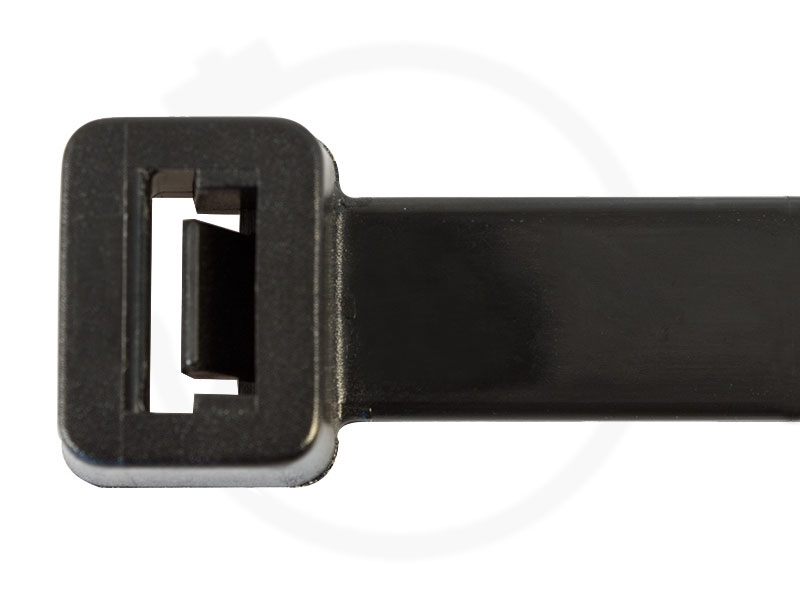 Kabelbinder schwarz wiederverwendbar 7,6 x 300 mm - Industrie PLA