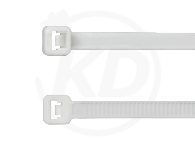 100x Kabelbinder Weiß 4,8x190mm mit Beschriftungsfeld Markierung