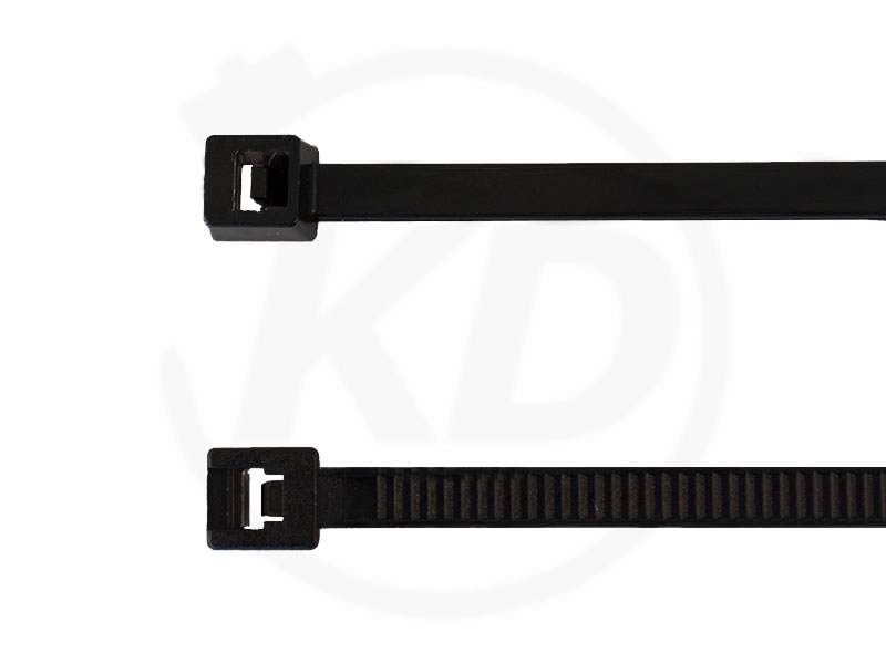 100 Stück 10,6 x 43mm Kabelbinder Montagedübel schwarz (Typ A) - , 6,59 €