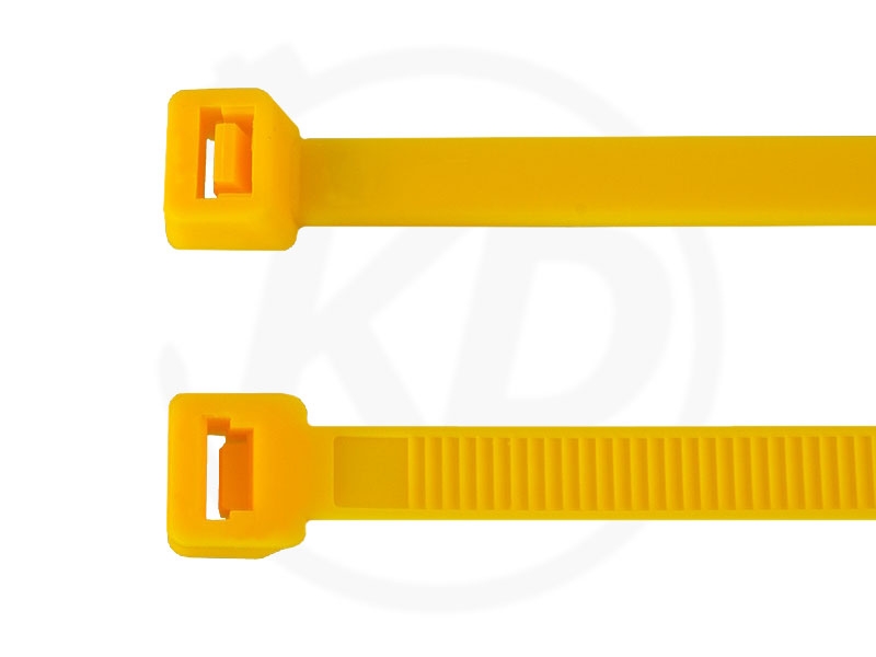 100x Kabelbinder 200 x 4,8mm gelb ; Industriequalität 