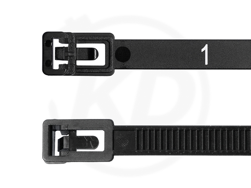 7.8 x 300 mm Kabelbinder wiederlösbar mit Nummerierung