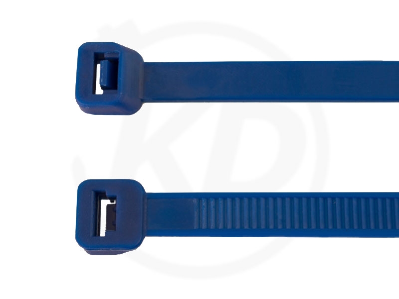 detektierbar 100Stück Detektierbare Kabelbinder blau 