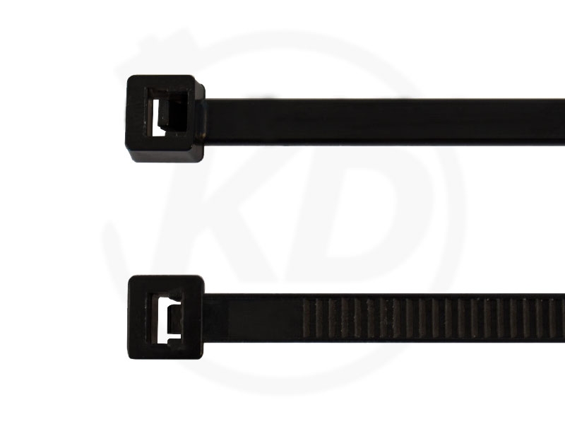 500 Stück 4,8 x 200 mm schwarz Kabelbinder set Kabelband Kabelstrapse UV Nylon 6 