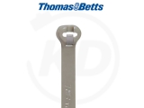 T & B - Kabelbinder mit Stahlzunge, 4,8 x 186 mm, grau, 1000 Stck