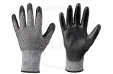 Cut protection gloves, black, size 8