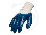 Baumwollhandschuhe mit Nitrilbeschichtung, blau, Gr. 11