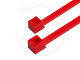 4.8 x 200 mm PREMIUM cable ties, red, 100 pieces
