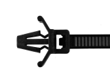 Kabelbinder mit Steckfuß 4,8 x 200 mm, schwarz, 100 Stück
