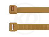 4.8 x 200 mm cable ties, beige, 100 pieces
