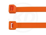 3.6 x 140 mm Kabelbinder, orange, 100 Stück